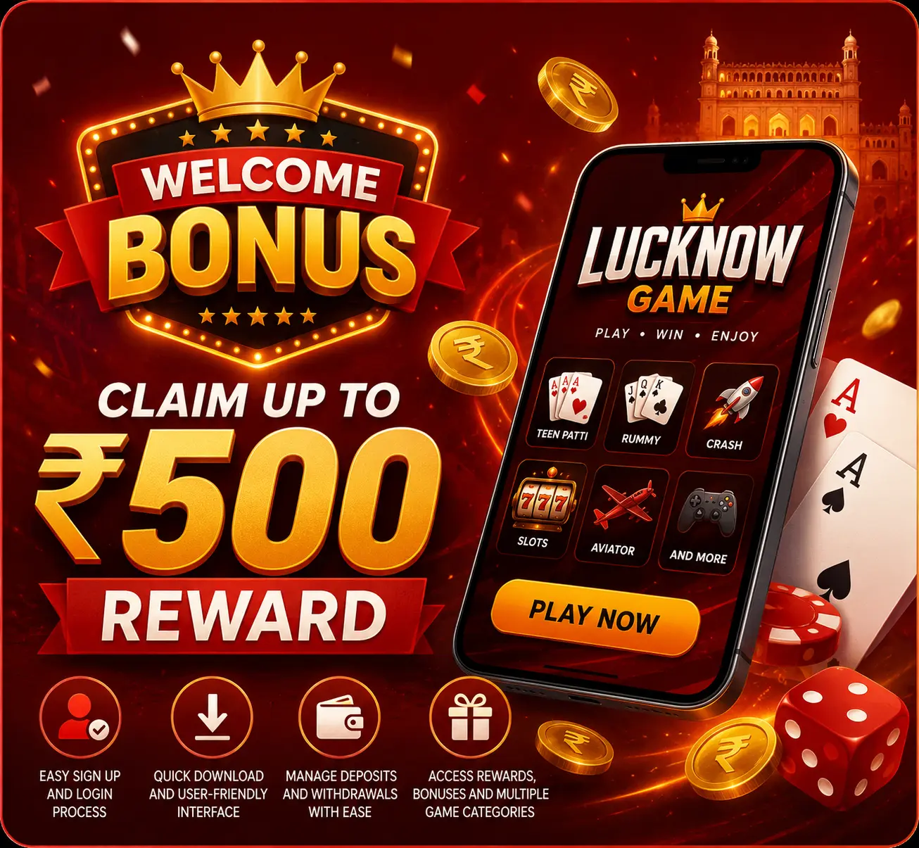 Lucknow Game Login Welcome Bonus